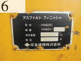 中古建設機械 中古 住友建機 SUMITOMO アスファルトフィニッシャ クローラタイプ HA60C