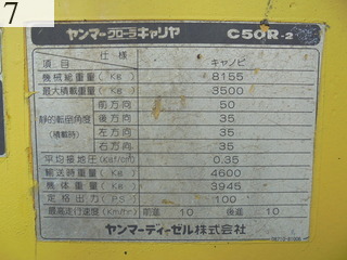 中古建設機械 中古 ヤンマーディーゼル YANMAR クローラ・キャリア クローラダンプ C50R-2