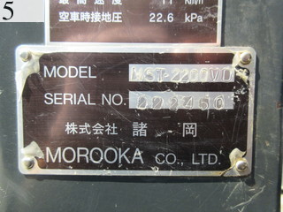 中古建設機械 中古 諸岡 MOROOKA クローラ・キャリア クローラダンプ MST-2200VD