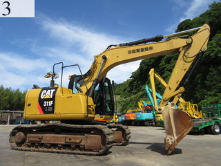 中古建設機械 中古 キャタピラー CAT 油圧ショベル・バックホー ０．４－０．５立米 311FLRR