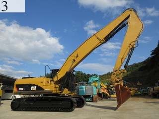 中古建設機械 中古 キャタピラー CAT 解体機 ロングフロント・ハイリフト 320DL