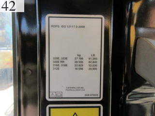 中古建設機械 中古 キャタピラー CAT 油圧ショベル・バックホー ０．７－０．９立米 320E-2