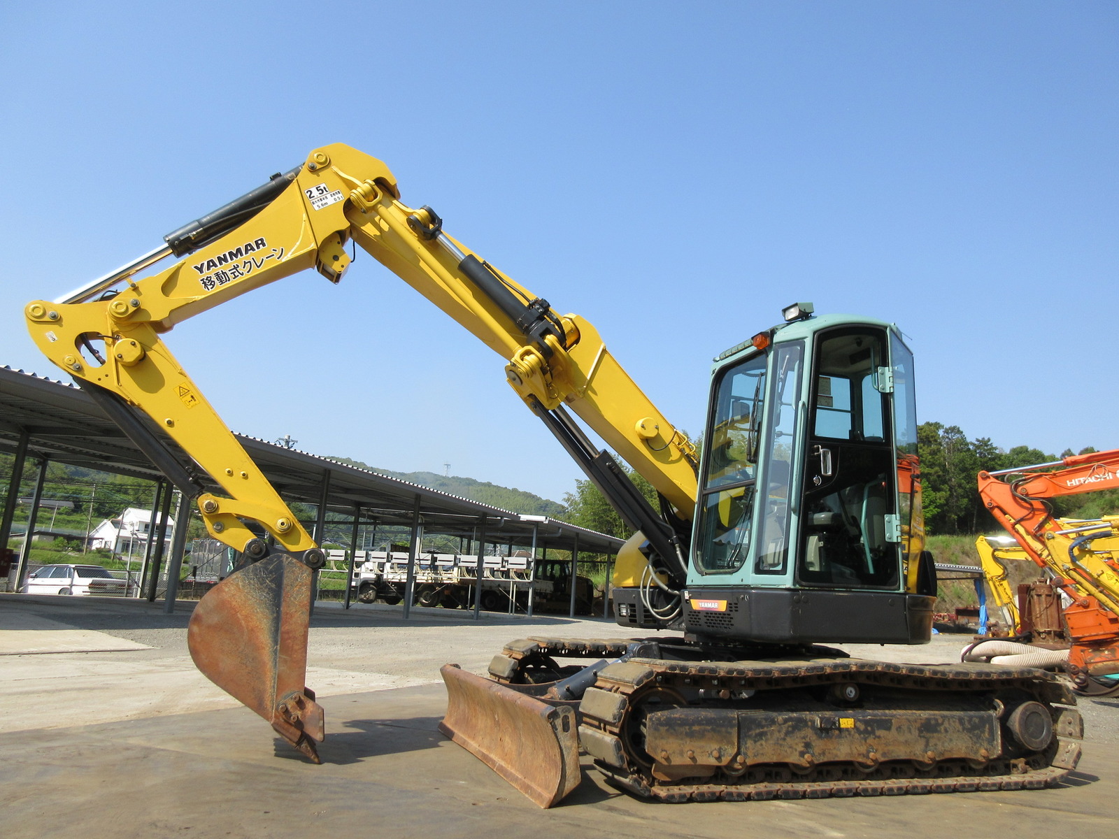 中古建設機械 中古 ヤンマーディーゼル YANMAR 油圧ショベル・バックホー ０．２－０．３立米 B7-5B