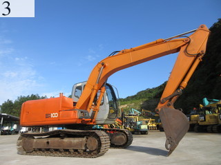 中古建設機械 中古 日立建機 HITACHI 油圧ショベル・バックホー ０．４－０．５立米 EX100-5E
