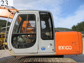 中古建設機械 中古 日立建機 HITACHI 油圧ショベル・バックホー ０．４－０．５立米 EX100-5E