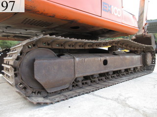 中古建設機械 中古 日立建機 HITACHI 油圧ショベル・バックホー ０．４－０．５立米 EX100-5E