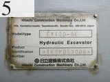 中古建設機械 中古 日立建機 HITACHI 油圧ショベル・バックホー ０．４－０．５立米 EX120-5E