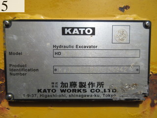 中古建設機械 中古 加藤製作所 KATO WORKS 油圧ショベル・バックホー ０．４－０．５立米 HD512V