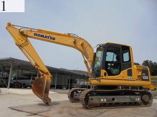 中古建設機械 中古 コマツ KOMATSU 油圧ショベル・バックホー ０．４－０．５立米 PC120-8