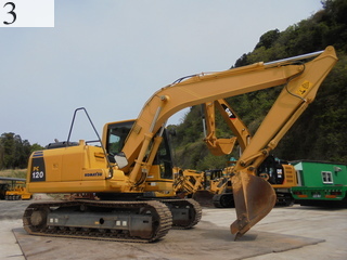 中古建設機械 中古 コマツ KOMATSU 油圧ショベル・バックホー ０．４－０．５立米 PC120-8