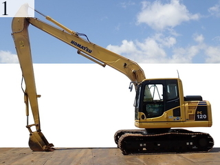 中古建設機械 中古 コマツ KOMATSU 油圧ショベル・バックホー ０．４－０．５立米 PC120-8