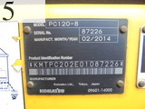 中古建設機械 中古 コマツ KOMATSU 油圧ショベル・バックホー ０．４－０．５立米 PC120-8