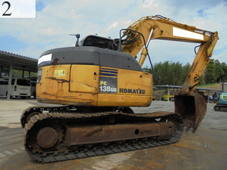 中古建設機械 中古 コマツ KOMATSU 油圧ショベル・バックホー ０．４－０．５立米 PC138US-2