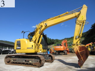 中古建設機械 中古 コマツ KOMATSU 油圧ショベル・バックホー ０．４－０．５立米 PC138US-8