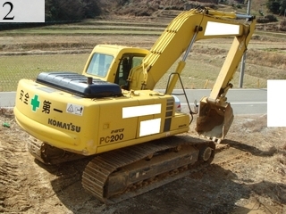 中古建設機械 中古 コマツ KOMATSU 油圧ショベル・バックホー ０．７－０．９立米 PC200-6E