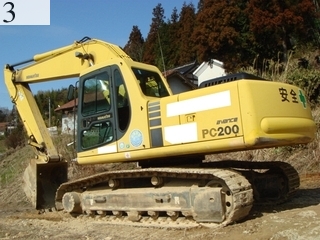 中古建設機械 中古 コマツ KOMATSU 油圧ショベル・バックホー ０．７－０．９立米 PC200-6E