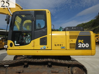 中古建設機械 中古 コマツ KOMATSU 油圧ショベル・バックホー ０．７－０．９立米 PC200-8N1