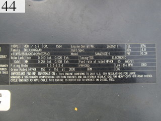 中古建設機械 中古 コマツ KOMATSU 油圧ショベル・バックホー ０．７－０．９立米 PC200-8N1