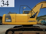 中古建設機械 中古 コマツ KOMATSU 油圧ショベル・バックホー ０．７－０．９立米 PC200-8N1
