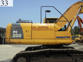 中古建設機械 中古 コマツ KOMATSU 油圧ショベル・バックホー ０．７－０．９立米 PC200-8