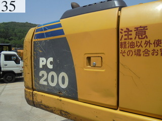 中古建設機械 中古 コマツ KOMATSU 油圧ショベル・バックホー ０．７－０．９立米 PC200-8