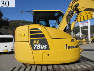 中古建設機械 中古 コマツ KOMATSU 油圧ショベル・バックホー ０．２－０．３立米 PC78US-10