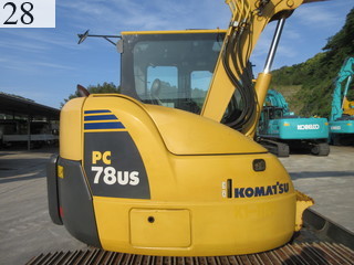 中古建設機械 中古 コマツ KOMATSU 油圧ショベル・バックホー ０．２－０．３立米 PC78US-8