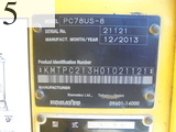 中古建設機械 中古 コマツ KOMATSU 油圧ショベル・バックホー ０．２－０．３立米 PC78US-8