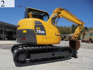 中古建設機械 中古 コマツ KOMATSU 油圧ショベル・バックホー ０．２－０．３立米 PC78US-8