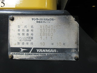 中古建設機械 中古 ヤンマーディーゼル YANMAR 油圧ショベル・バックホー ０．２－０．３立米 ViO40-5B