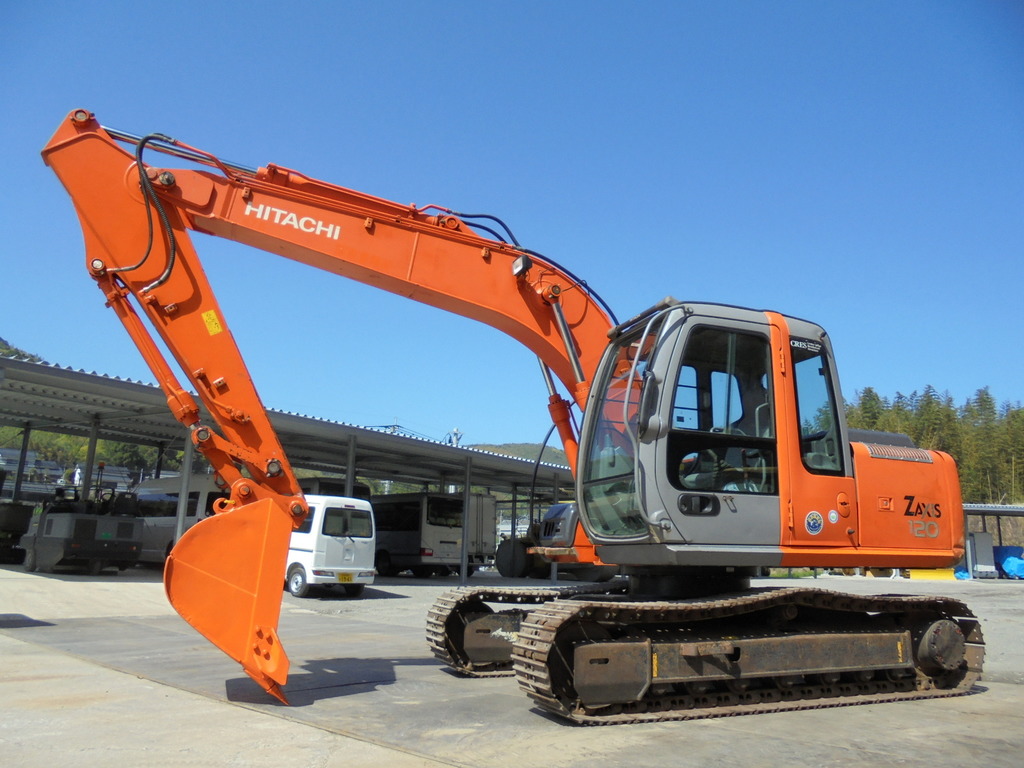 中古建設機械 中古 日立建機 HITACHI 油圧ショベル・バックホー ０．４－０．５立米 ZX120