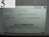 中古建設機械 中古 日立建機 HITACHI 油圧ショベル・バックホー ０．４－０．５立米 ZX120