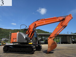 中古建設機械 中古 日立建機 HITACHI 油圧ショベル・バックホー ０．４－０．５立米 ZX135US-3