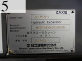中古建設機械 中古 日立建機 HITACHI 油圧ショベル・バックホー ０．４－０．５立米 ZX135US-3