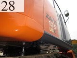 中古建設機械 中古 日立建機 HITACHI 油圧ショベル・バックホー ０．４－０．５立米 ZX135USK-3