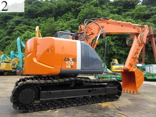 中古建設機械 中古 日立建機 HITACHI 油圧ショベル・バックホー ０．４－０．５立米 ZX135USK-3