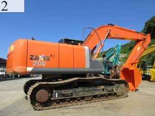 中古建設機械 中古 日立建機 HITACHI 油圧ショベル・バックホー ０．７－０．９立米 ZX200-3