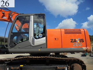 中古建設機械 中古 日立建機 HITACHI 油圧ショベル・バックホー ０．７－０．９立米 ZX200-3