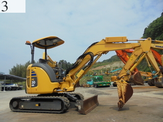 中古建設機械 中古 コマツ KOMATSU 油圧ショベル・バックホー ０．１立米以下 PC30MR-3
