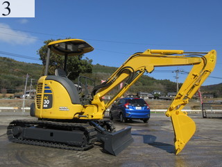中古建設機械 中古 コマツ KOMATSU 油圧ショベル・バックホー ０．１立米以下 PC30MR-3