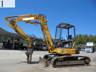 中古建設機械 中古 コマツ KOMATSU 解体機 ミニモク PC35MR-2