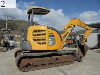 中古建設機械 中古 コマツ KOMATSU 油圧ショベル・バックホー ０．２－０．３立米 PC40MR-2