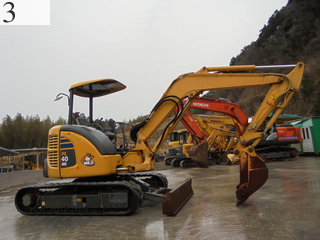 中古建設機械 中古 コマツ KOMATSU 油圧ショベル・バックホー ０．２－０．３立米 PC40MR-3