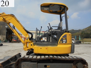 中古建設機械 中古 コマツ KOMATSU 油圧ショベル・バックホー ０．２－０．３立米 PC40MR-3