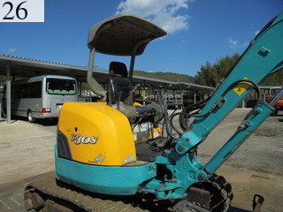 中古建設機械 中古 クボタ KUBOTA 油圧ショベル・バックホー ０．１立米以下 U-30-3S