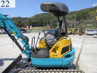 中古建設機械 中古 クボタ KUBOTA 油圧ショベル・バックホー ０．１立米以下 U-35-5
