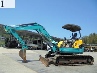 中古建設機械 中古 クボタ KUBOTA 油圧ショベル・バックホー ０．２－０．３立米 U-40-5