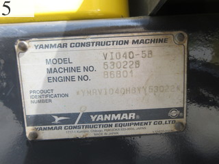 中古建設機械 中古 ヤンマーディーゼル YANMAR 油圧ショベル・バックホー ０．２－０．３立米 VIO40-5B