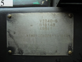 中古建設機械 中古 ヤンマーディーゼル YANMAR 油圧ショベル・バックホー ０．２－０．３立米 VIO40-5