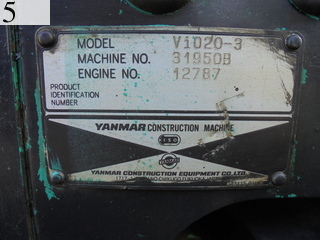 中古建設機械 中古 ヤンマーディーゼル YANMAR 油圧ショベル・バックホー ０．１立米以下 ViO20-3